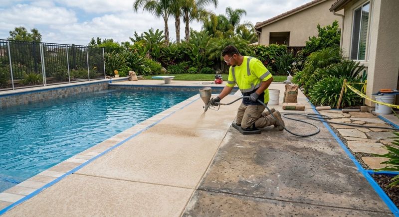 Pool Deck Surface Restoration Service